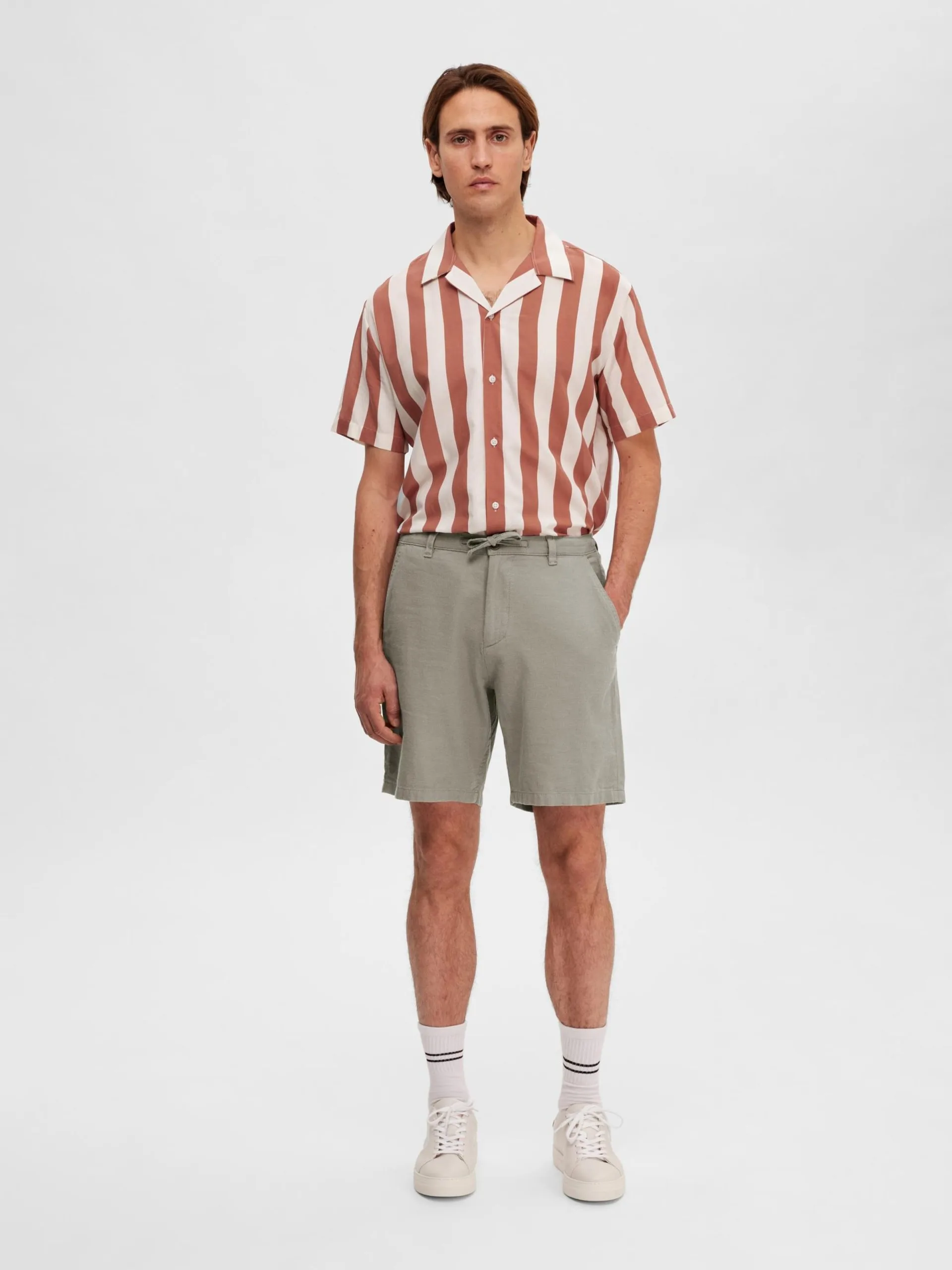 Selected Homme Shorts Regular Broek Brody Heren Grijs 7 Selected Homme Shorts Regular Broek Brody Heren Grijs - Afbeelding 5