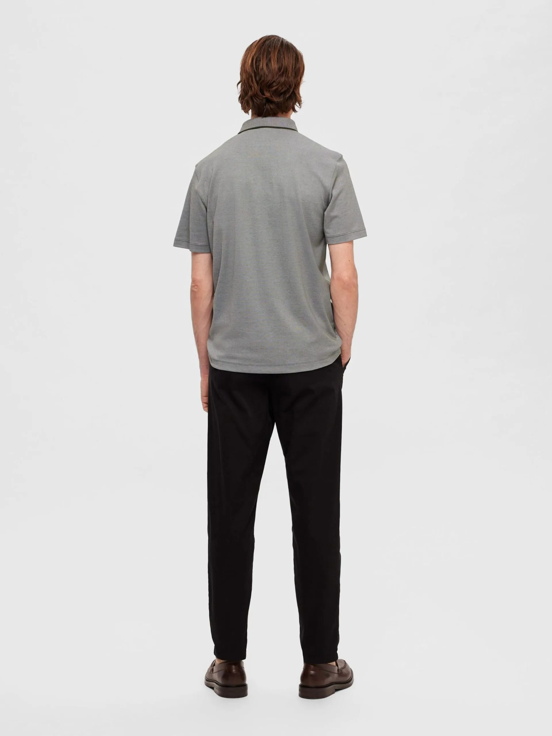 Selected Homme Polos Shirt Leroy Heren Groen 6 Selected Homme Polos Shirt Leroy Heren Groen - Afbeelding 4