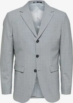 Selected Homme Colberts Regular Fit Business-colbert ROSS Heren Stone Grey / Donkergrijs