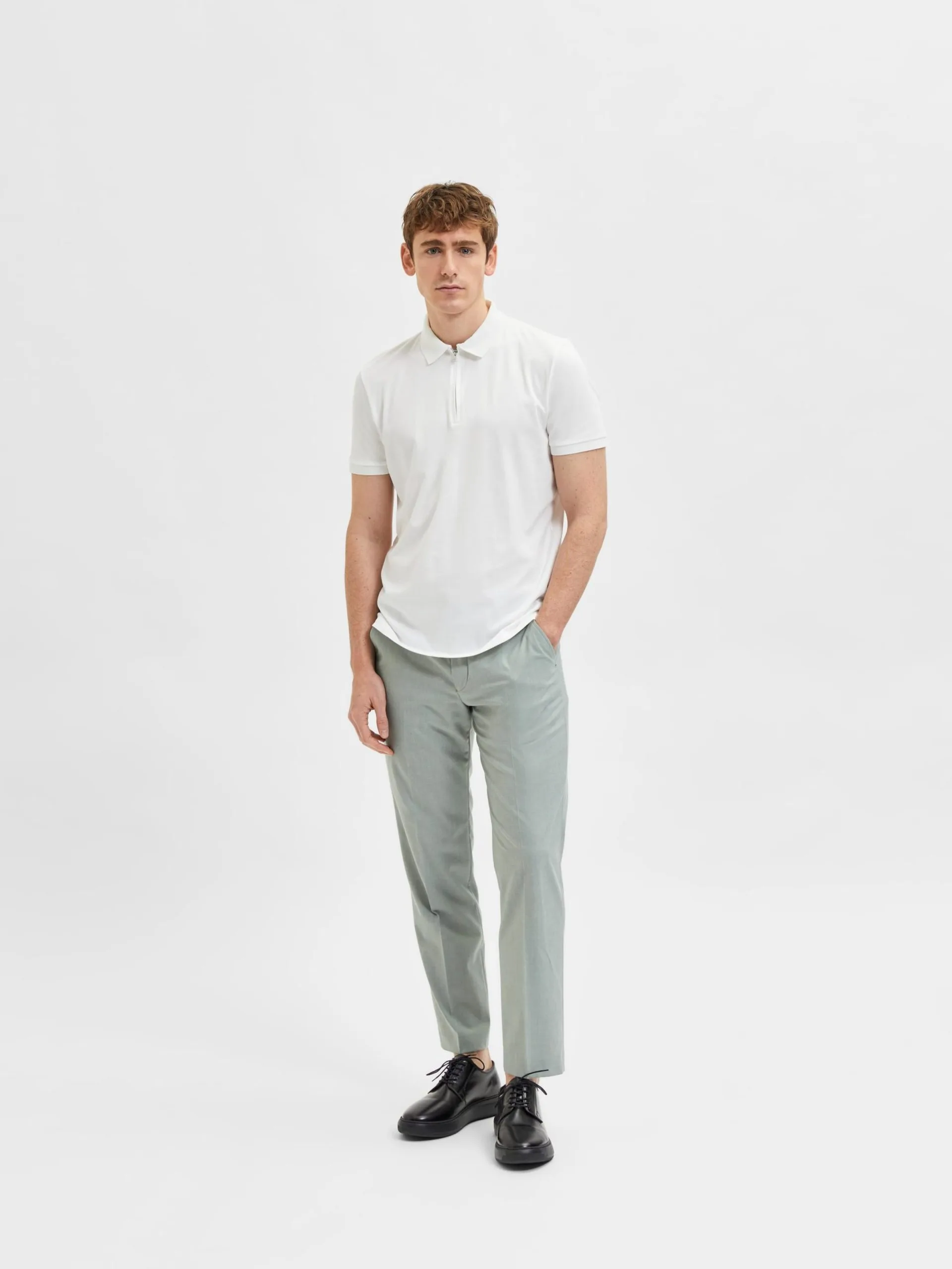 Selected Homme Polos Shirt Fave Heren Wit 6 Selected Homme Polos Shirt Fave Heren Wit - Afbeelding 4