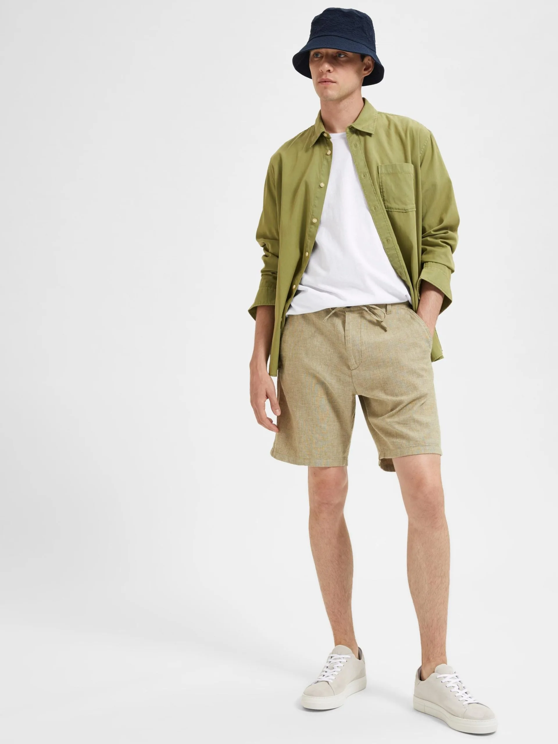Selected Homme Shorts Regular Broek Brody Heren Pastelgroen 7 Selected Homme Shorts Regular Broek Brody Heren Pastelgroen - Afbeelding 5