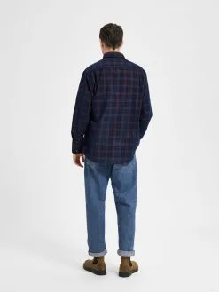 Selected Homme Geruite Overhemden Regular Fit Overhemd Heren Blauw / Rood -Selected Homme Groot Warenhuis cc813261813b3397d3531b6dfc172ffb