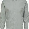 Selected Homme Casual Overhemden Regular Fit Overhemd Theo Heren Grijs Gemêleerd