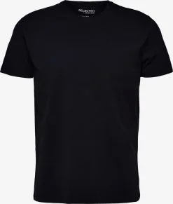 Selected Homme T-shirts Shirt Ael Heren Zwart