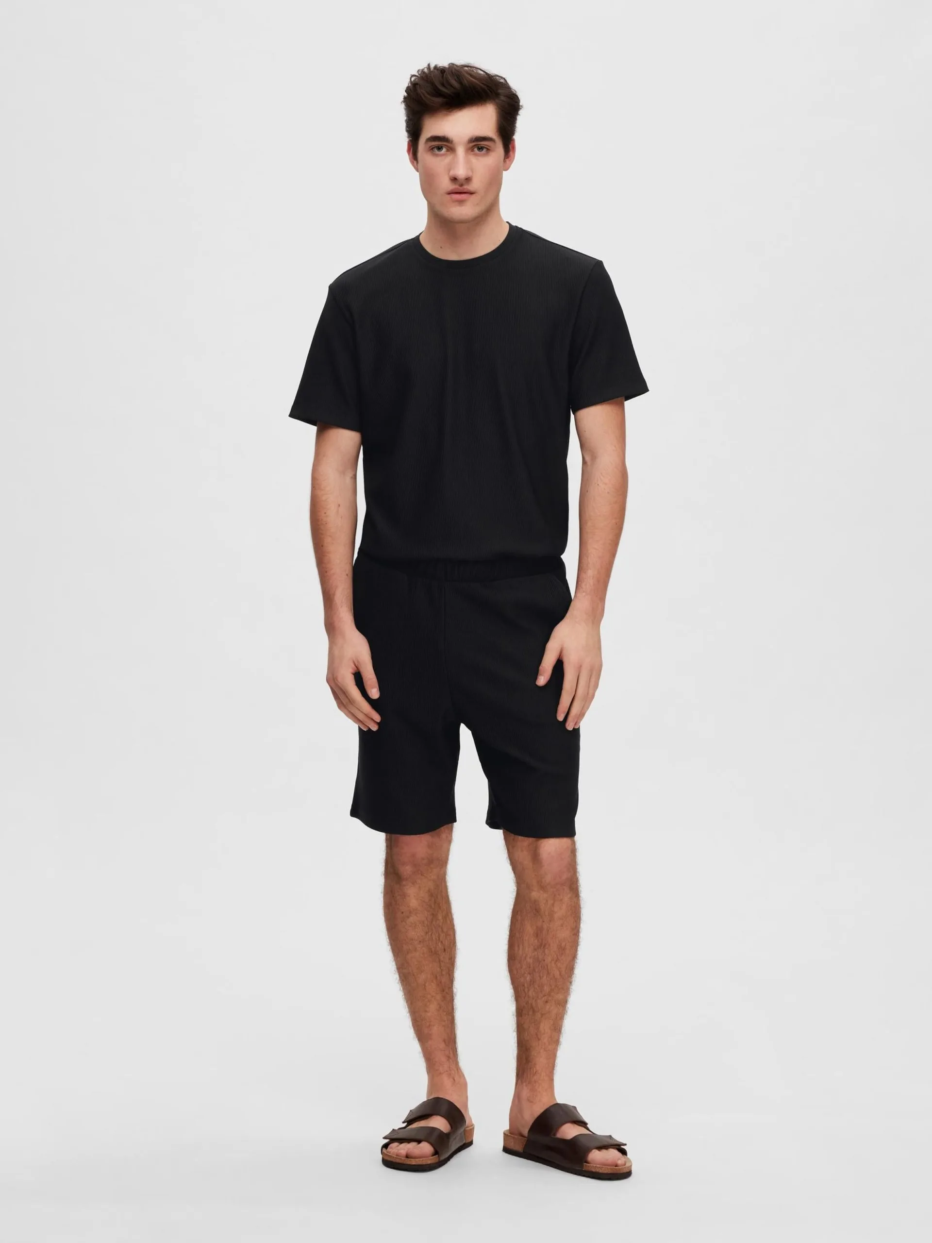 Selected Homme Shorts Regular Broek Heren Zwart 6 Selected Homme Shorts Regular Broek Heren Zwart - Afbeelding 4