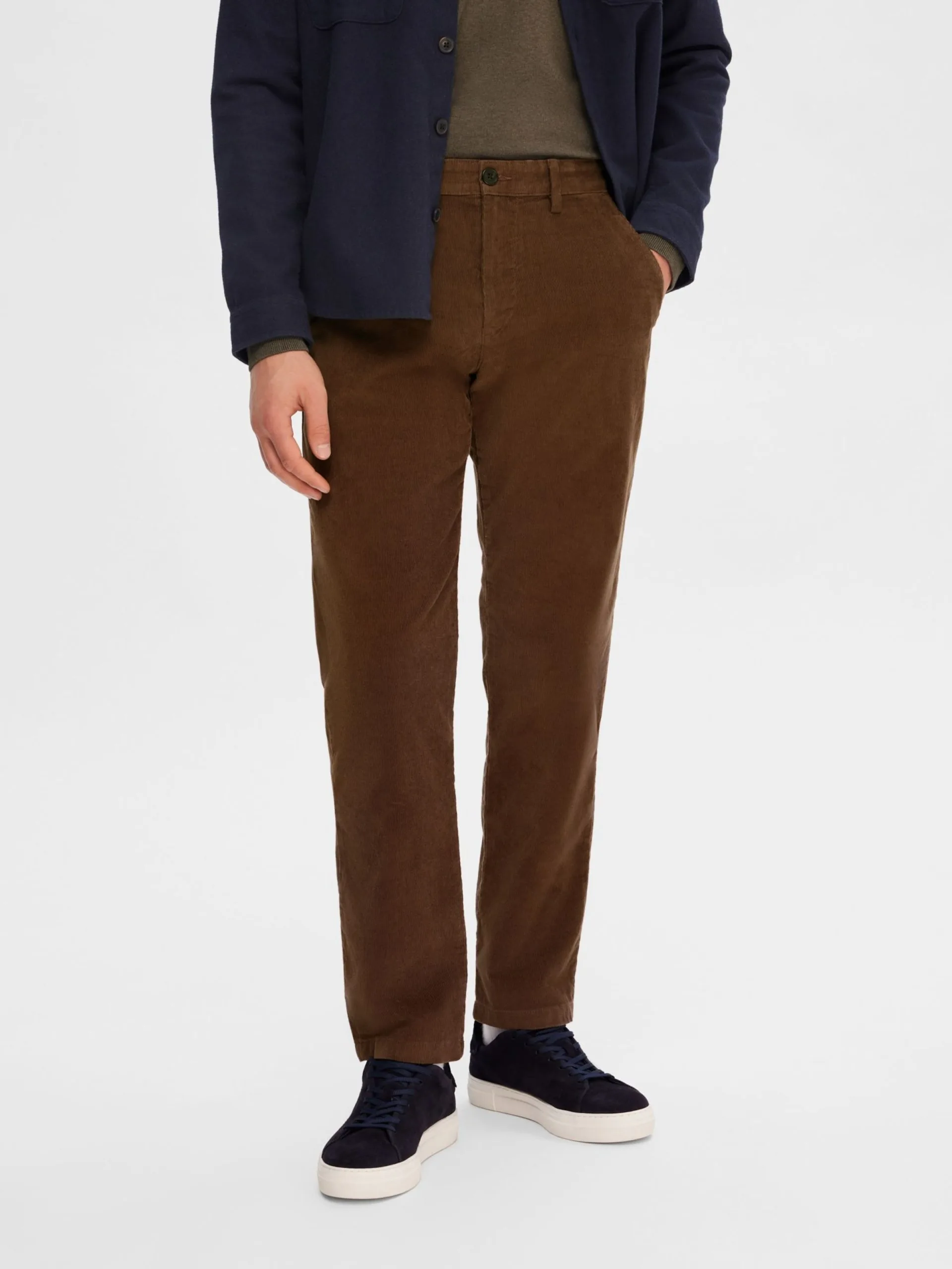 Selected Homme Chinos Regular Chino MILES Heren Bruin 4 Selected Homme Chinos Regular Chino MILES Heren Bruin - Afbeelding 2
