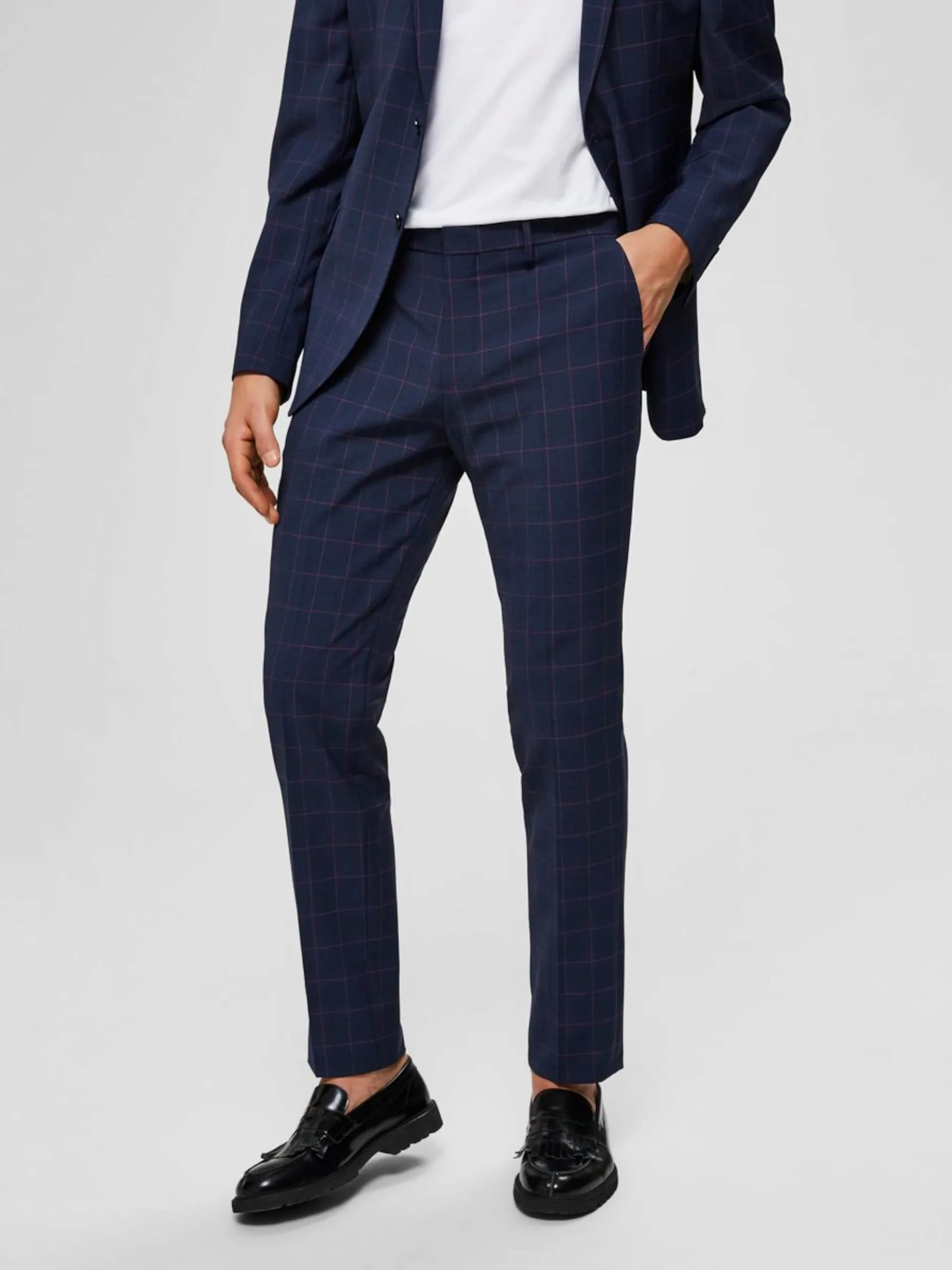 Selected Homme Pantalons Slimfit Pantalon Heren Donkerblauw 4 Selected Homme Pantalons Slimfit Pantalon Heren Donkerblauw - Afbeelding 2