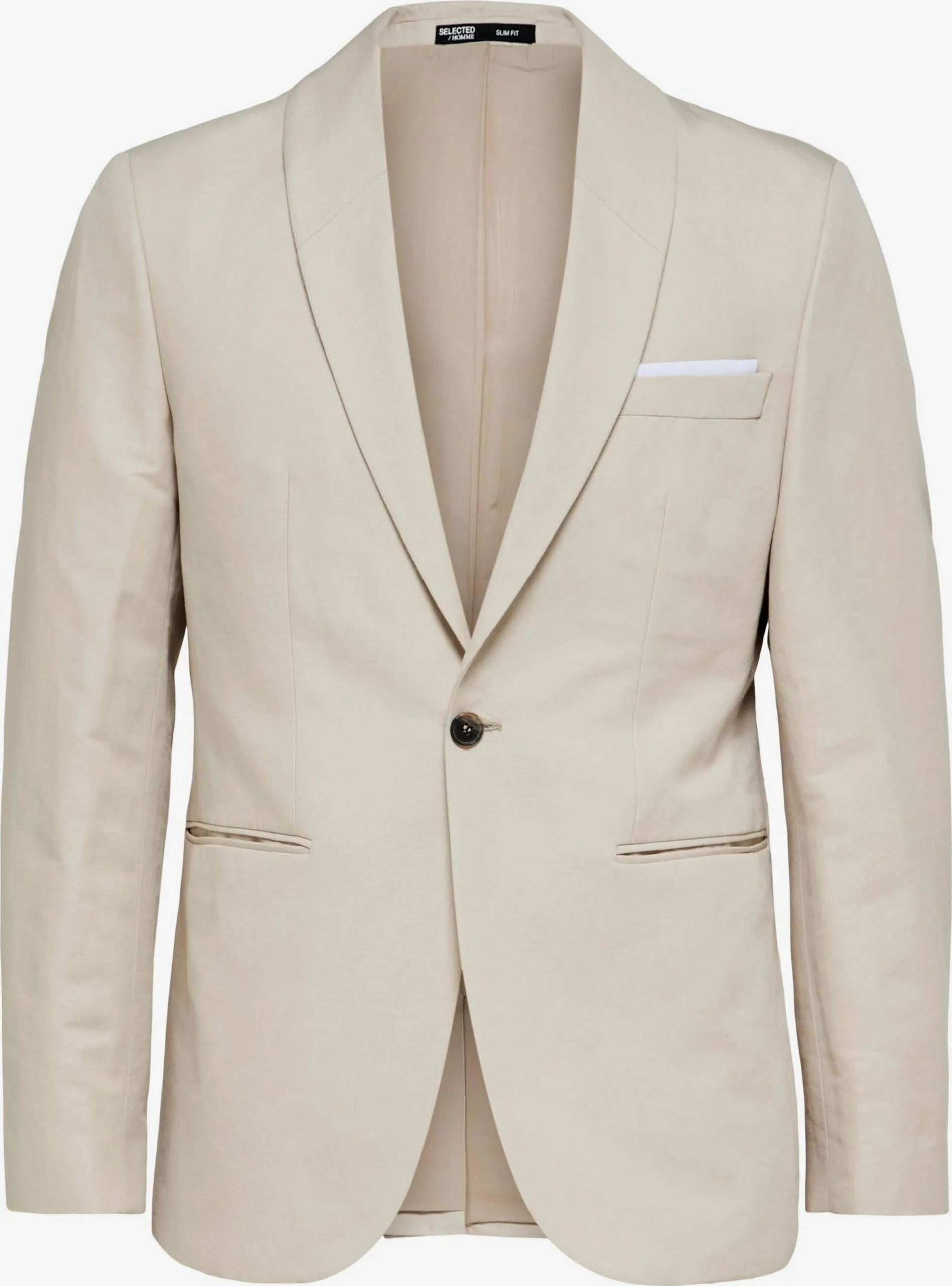 Selected Homme Blazers Slim Fit Colbert Heren Lichtbeige 3 Selected Homme Blazers Slim Fit Colbert Heren Lichtbeige
