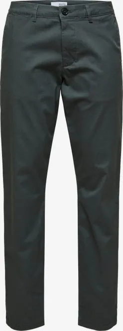 Selected Homme Chinos Slimfit Chino MILES Heren Donkergrijs