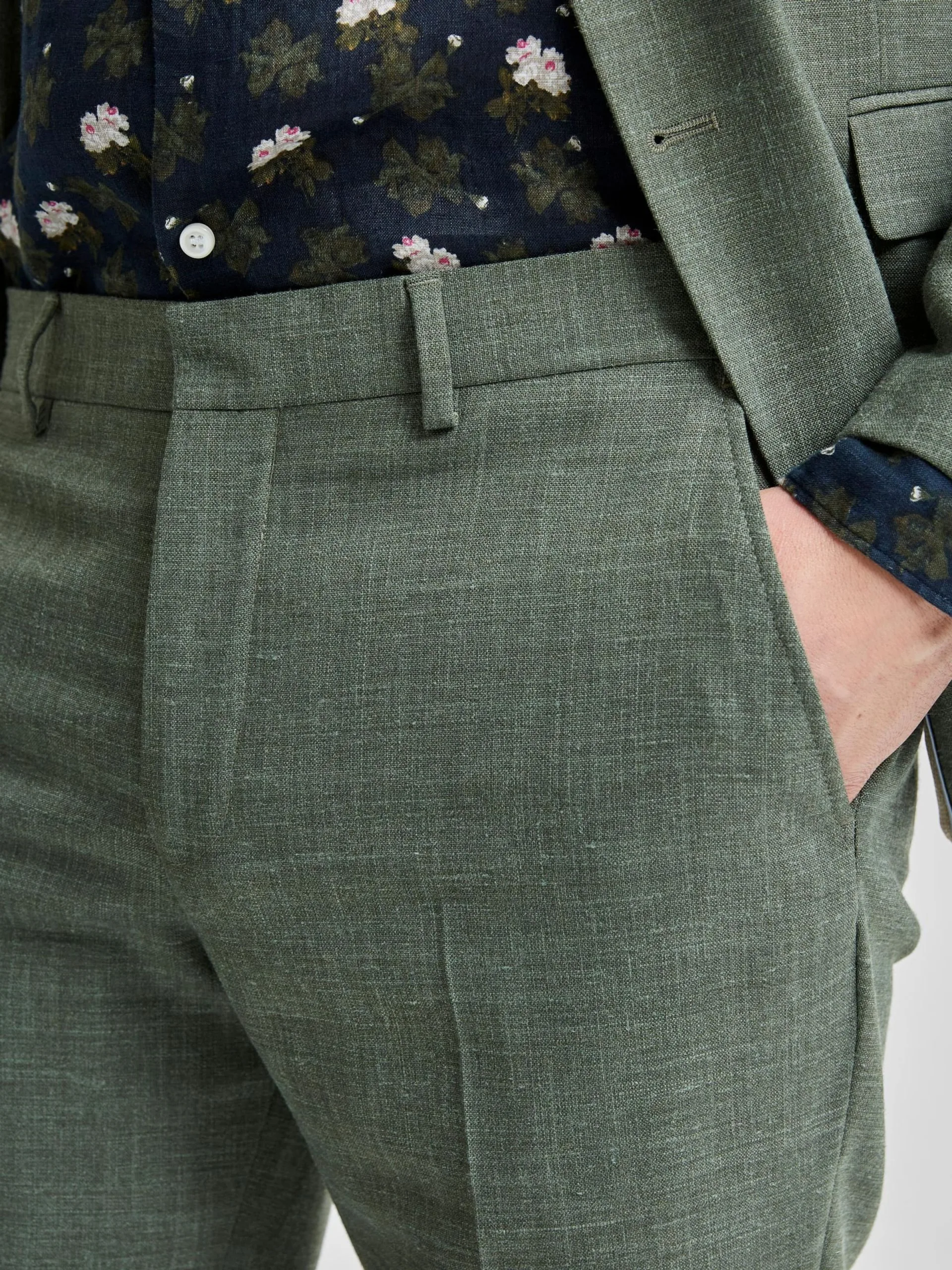 Selected Homme Pantalons Slimfit Pantalon Oasis Heren Donkergroen 8 Selected Homme Pantalons Slimfit Pantalon Oasis Heren Donkergroen - Afbeelding 6