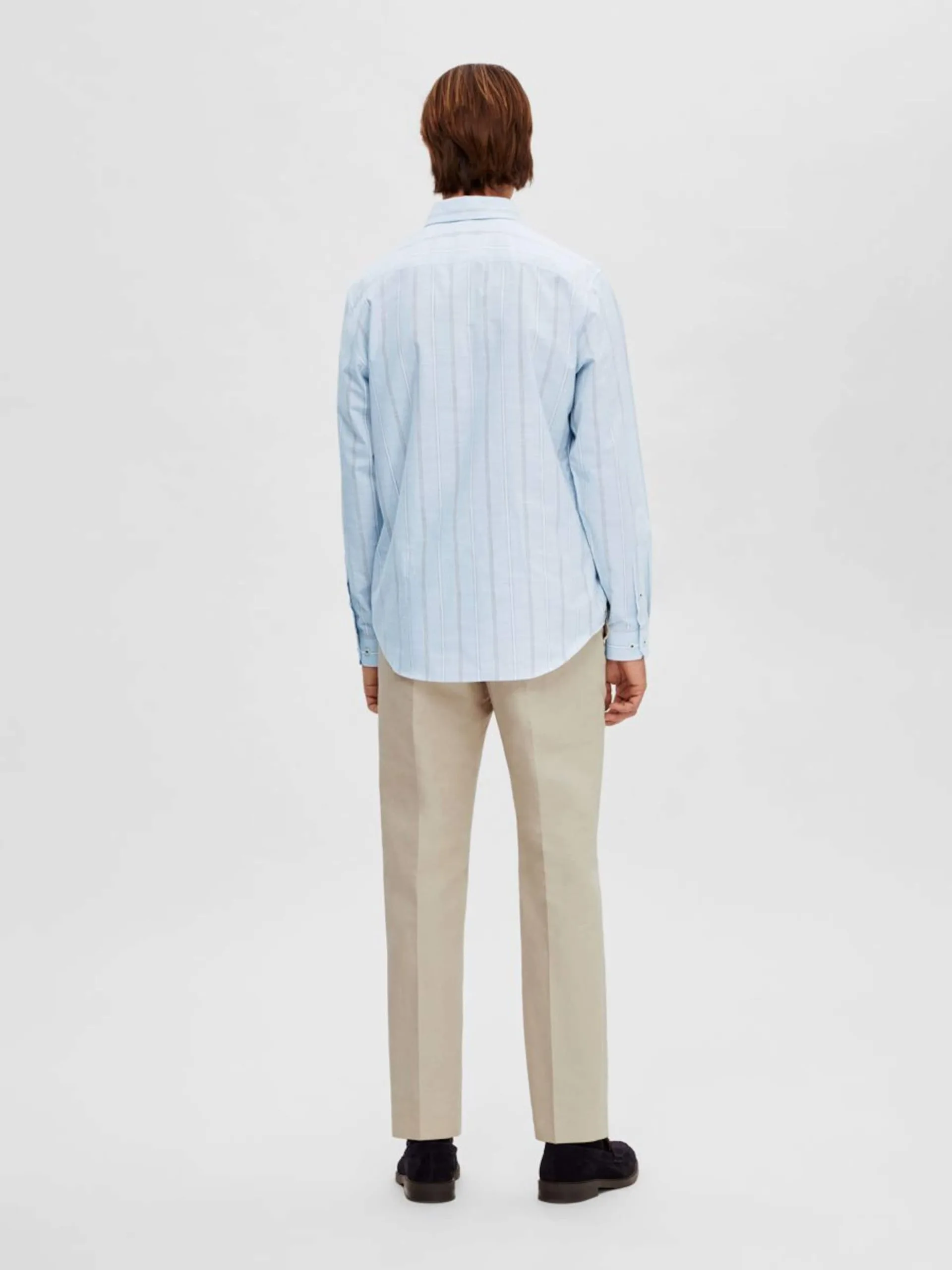 Selected Homme Casual Overhemden Regular Fit Overhemd Heren Blauw 5 Selected Homme Casual Overhemden Regular Fit Overhemd Heren Blauw - Afbeelding 3