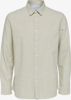 Selected Homme Casual Overhemden Regular Fit Overhemd REGGUY Heren Crème