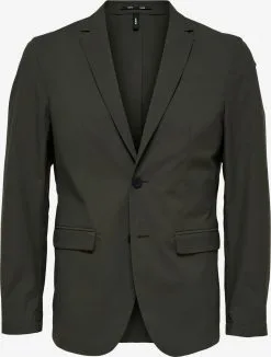 Selected Homme Blazers Slim Fit Colbert FREMONT Heren Donkergroen