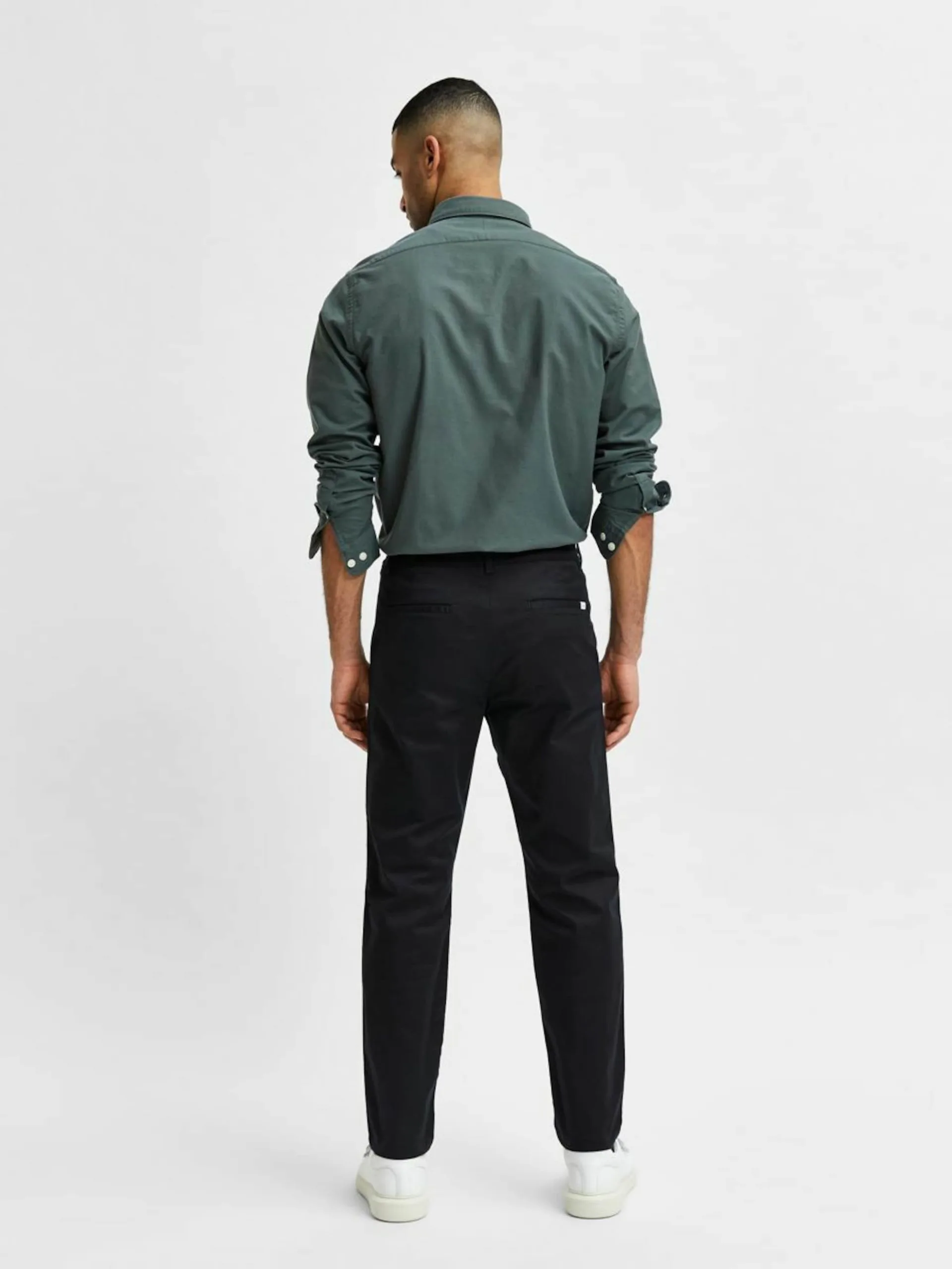 Selected Homme Chinos Regular Chino Buckley Heren Zwart 7 Selected Homme Chinos Regular Chino Buckley Heren Zwart - Afbeelding 5