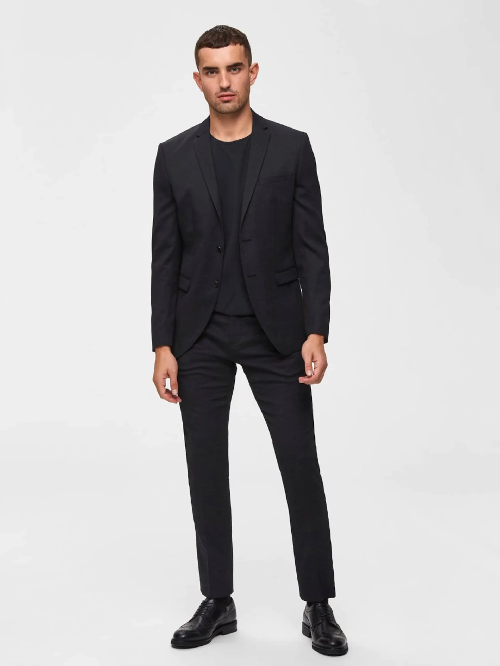 Selected Homme T-shirts Shirt Heren Zwart 7 Selected Homme T-shirts Shirt Heren Zwart - Afbeelding 5