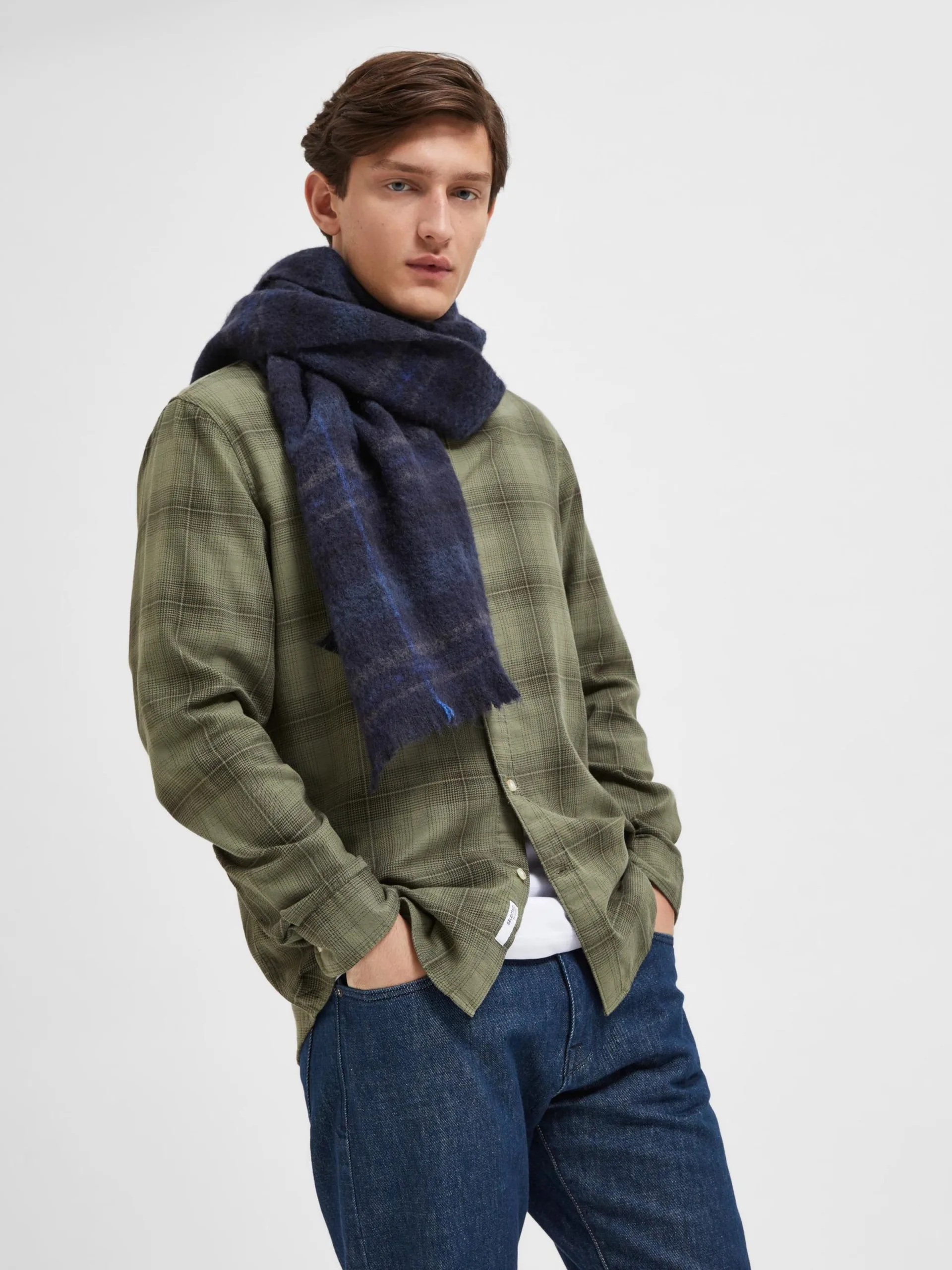 Selected Homme Geruite Overhemden Regular Fit Overhemd Robin Heren Olijfgroen 4 Selected Homme Geruite Overhemden Regular Fit Overhemd Robin Heren Olijfgroen - Afbeelding 2