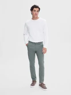 Selected Homme Chinos Slimfit Chino Miles Heren Groen -Selected Homme Groot Warenhuis db45b99a1c09eb82f09bcbec6d560d9d