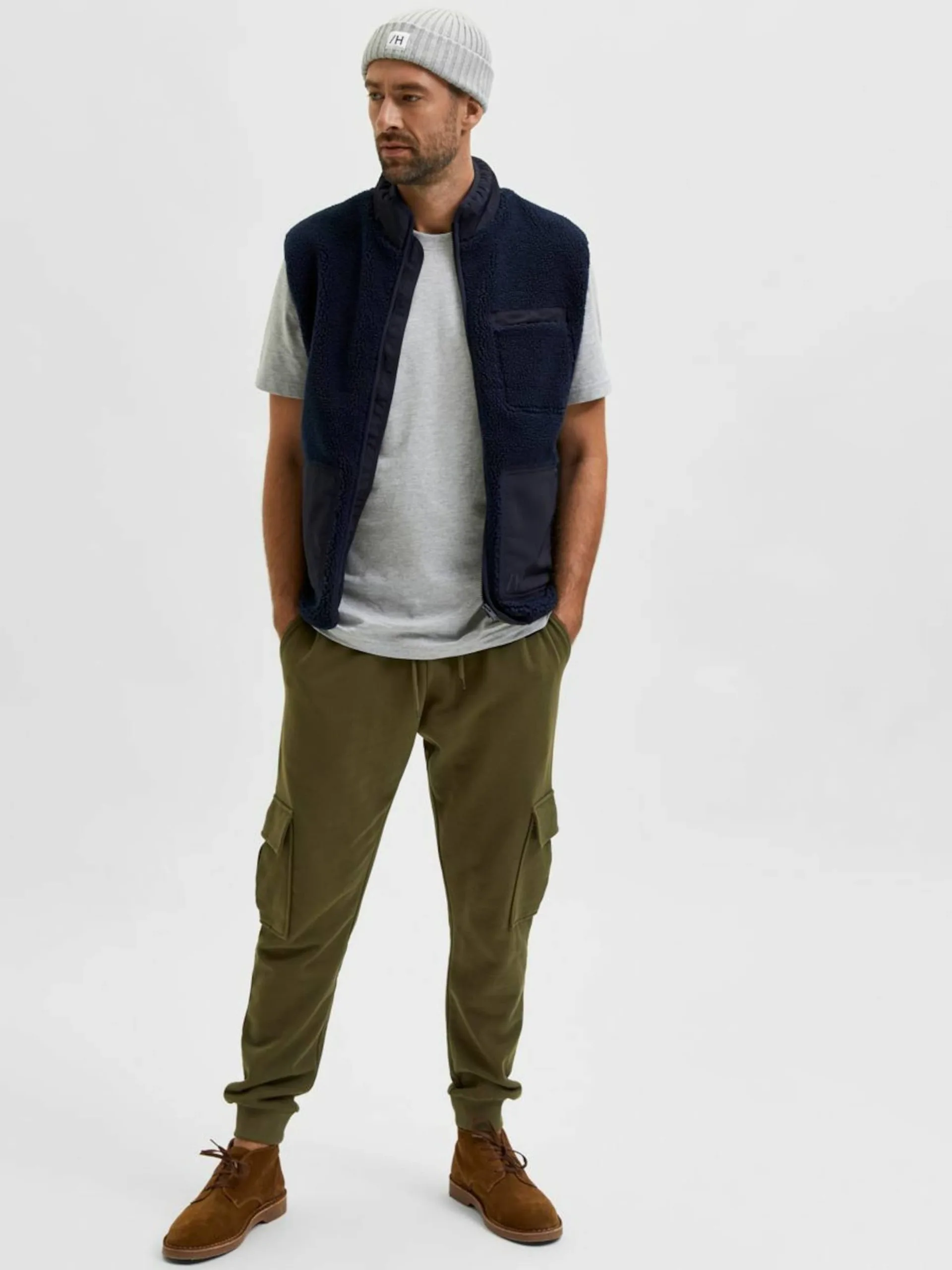 Selected Homme Cargobroeken Tapered Cargobroek Heren Groen 7 Selected Homme Cargobroeken Tapered Cargobroek Heren Groen - Afbeelding 5