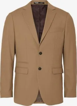 Selected Homme Blazers Slim Fit Colbert Heren Bruin