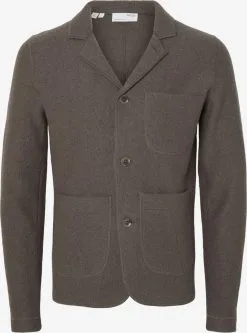 Selected Homme Blazers Slim Fit Colbert NEALY Heren Donkerbruin