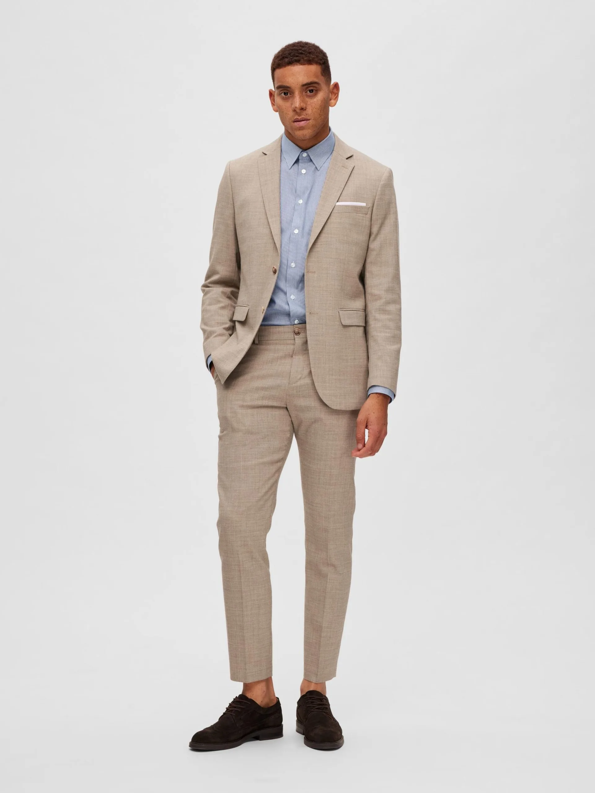 Selected Homme Pantalons Regular Pantalon Oasis Heren Sand 6 Selected Homme Pantalons Regular Pantalon Oasis Heren Sand - Afbeelding 4