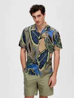 Selected Homme Casual Overhemden Regular Fit Overhemd Heren Bruin