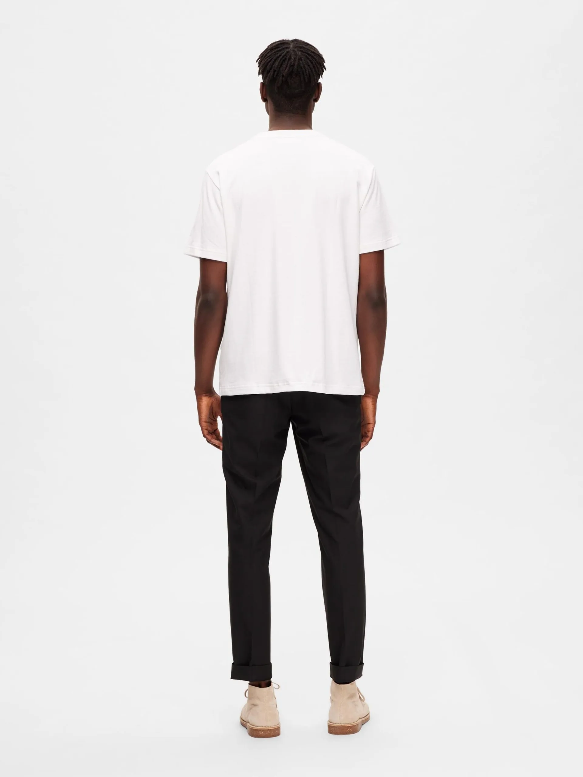 Selected Homme T-shirts Shirt Relax Soon Heren Offwhite 5 Selected Homme T-shirts Shirt Relax Soon Heren Offwhite - Afbeelding 3