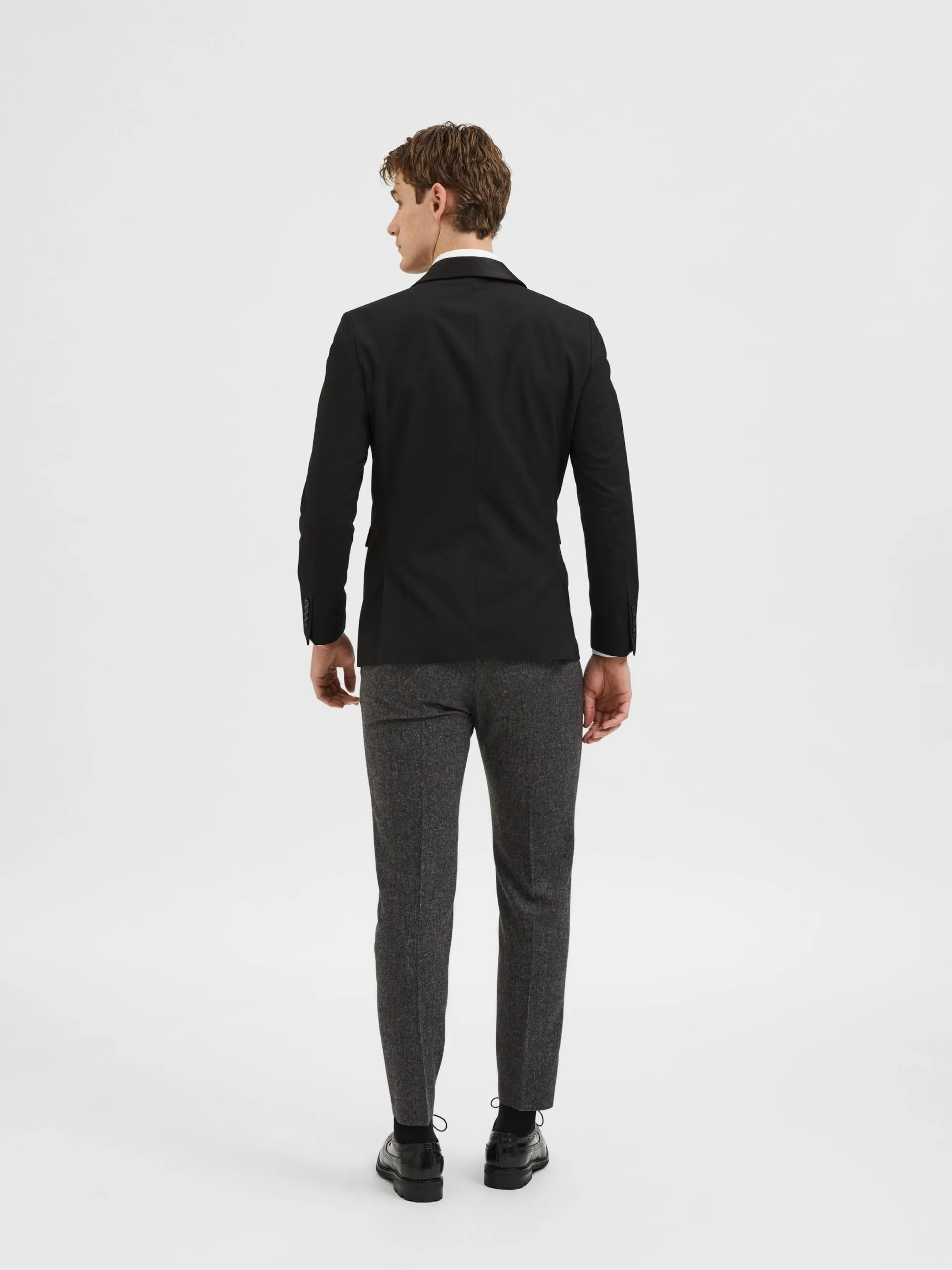 Selected Homme Colberts Slim Fit Business-colbert Mylo Logan Heren Zwart 6 Selected Homme Colberts Slim Fit Business-colbert Mylo Logan Heren Zwart - Afbeelding 4
