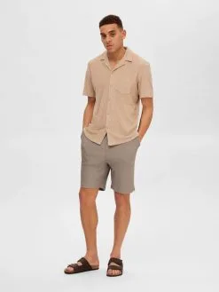 Selected Homme Casual Overhemden Regular Fit Overhemd Heren Beige / Nude -Selected Homme Groot Warenhuis e14e19dd1c18d87fe11075644f2dfd6a