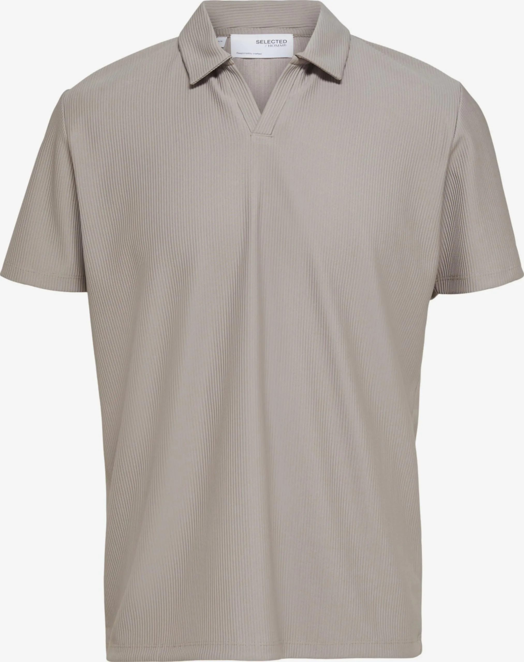 Selected Homme Polos Shirt Heren Greige 3 Selected Homme Polos Shirt Heren Greige