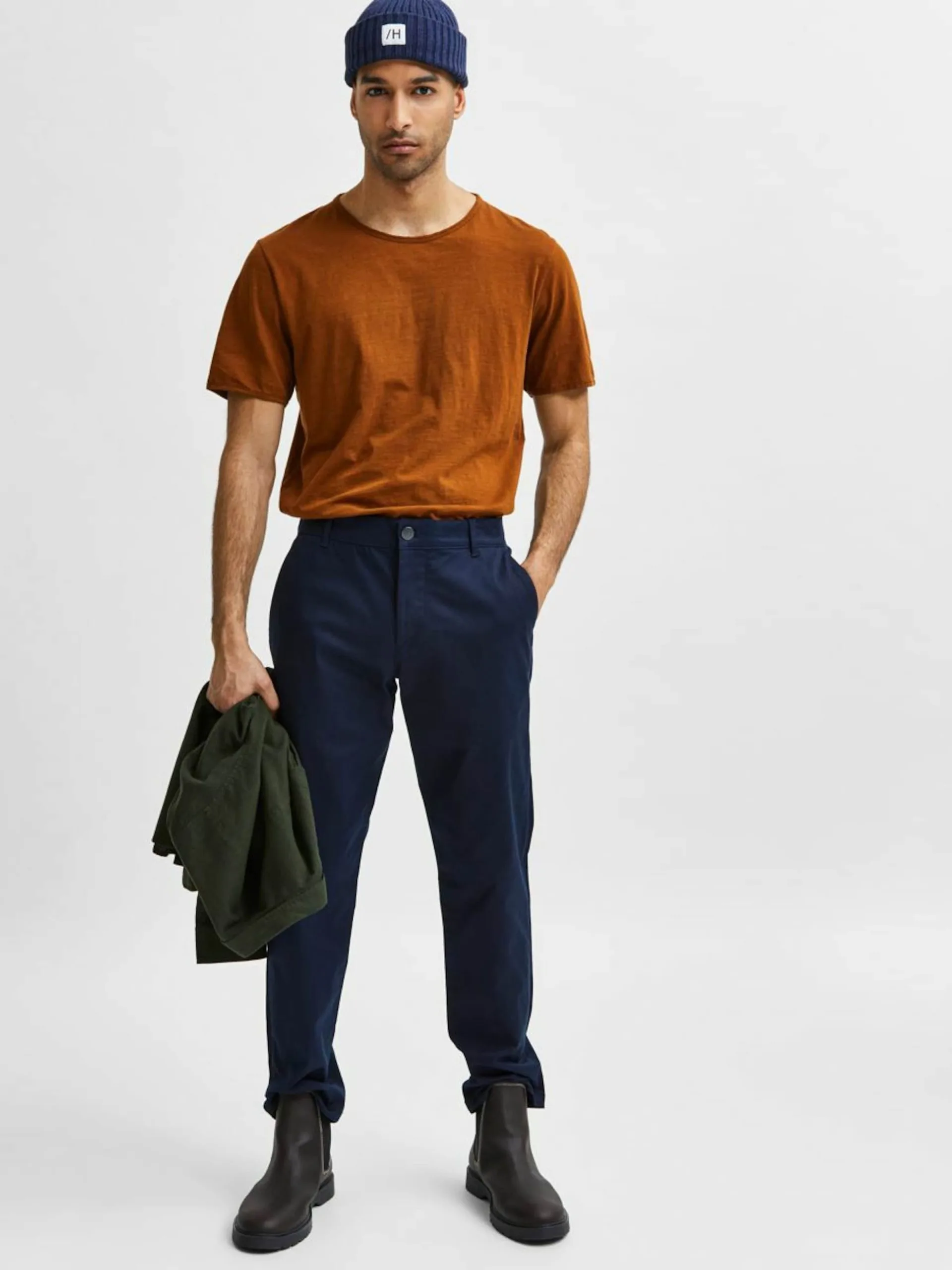 Selected Homme Chinos Regular Chino Stoke Heren Navy 7 Selected Homme Chinos Regular Chino Stoke Heren Navy - Afbeelding 5