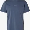 Selected Homme T-shirts Shirt ASPEN Heren Indigo
