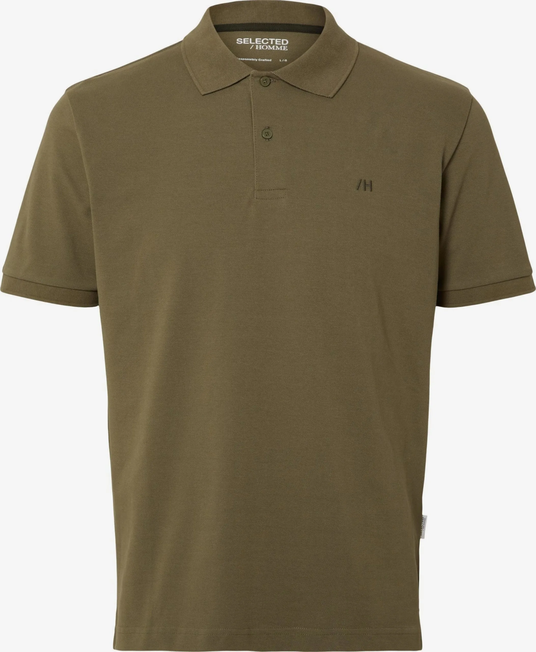 Selected Homme Polos Shirt DANTE Heren Kaki 3 Selected Homme Polos Shirt DANTE Heren Kaki