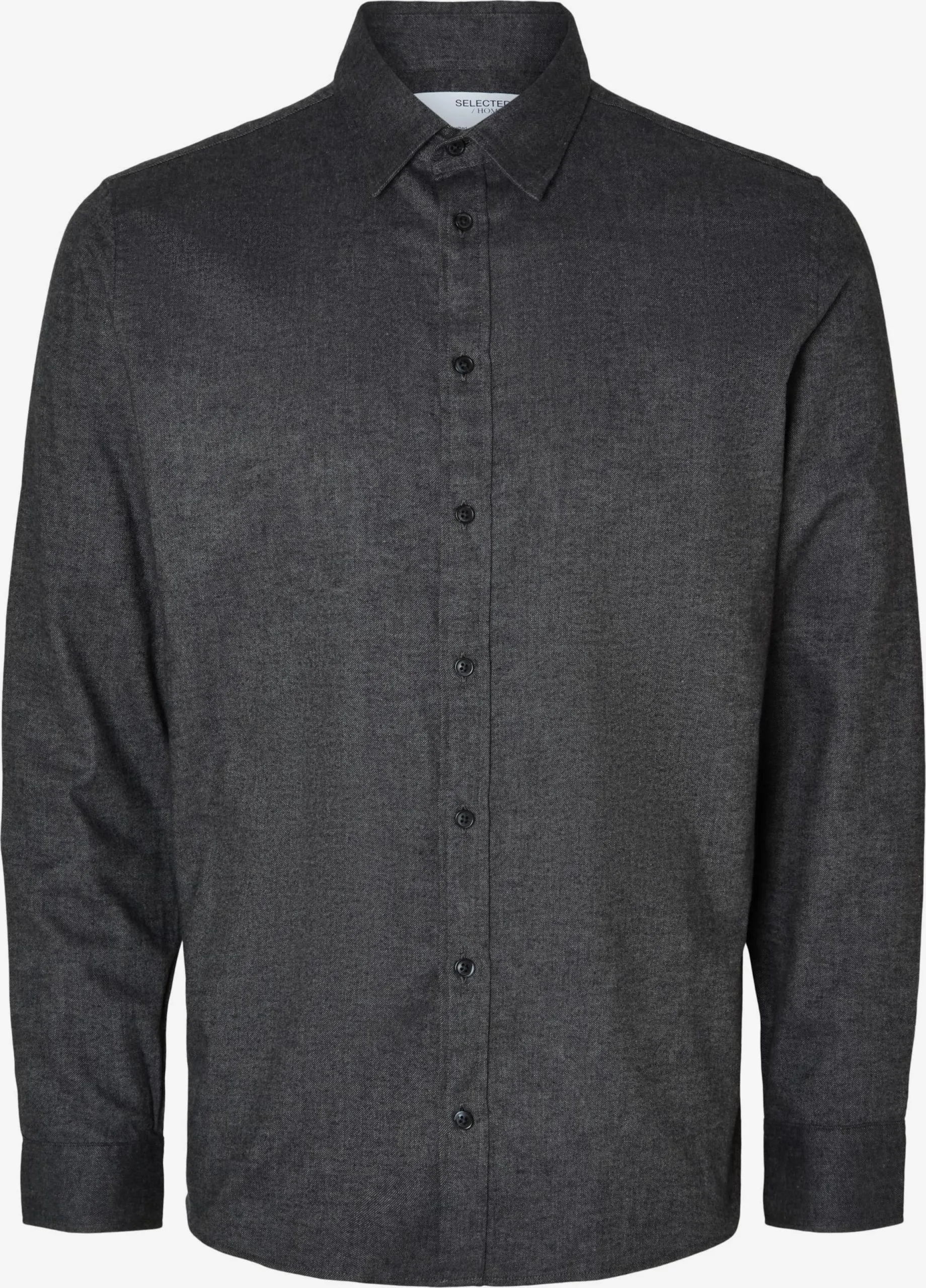 Selected Homme Casual Overhemden Regular Fit Overhemd Owen Heren Basaltgrijs 3 Selected Homme Casual Overhemden Regular Fit Overhemd Owen Heren Basaltgrijs