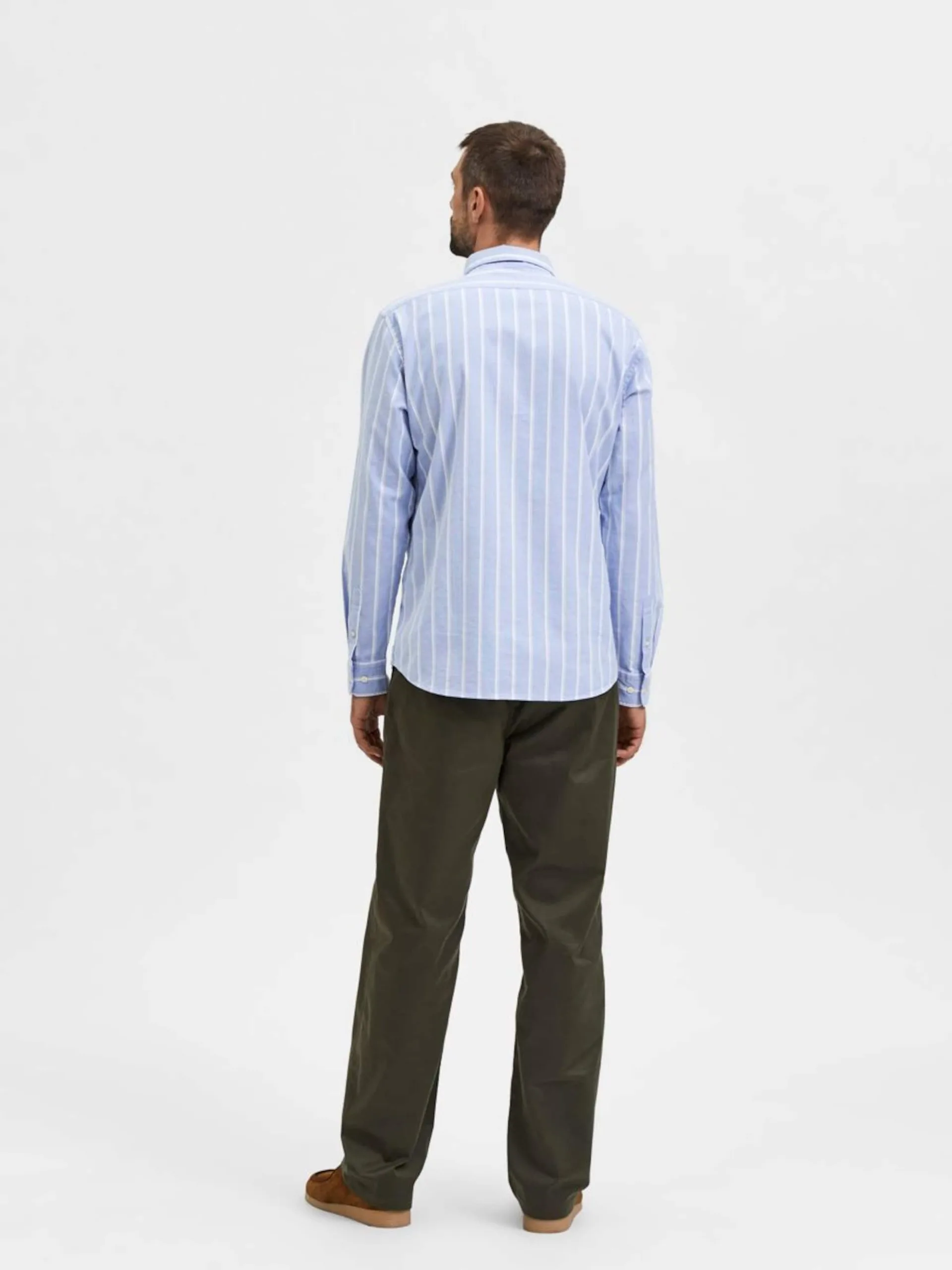 Selected Homme Casual Overhemden Regular Fit Overhemd RICK Heren Lichtblauw 5 Selected Homme Casual Overhemden Regular Fit Overhemd RICK Heren Lichtblauw - Afbeelding 3