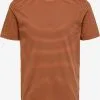 Selected Homme T-shirts Shirt Norman Heren Roestbruin
