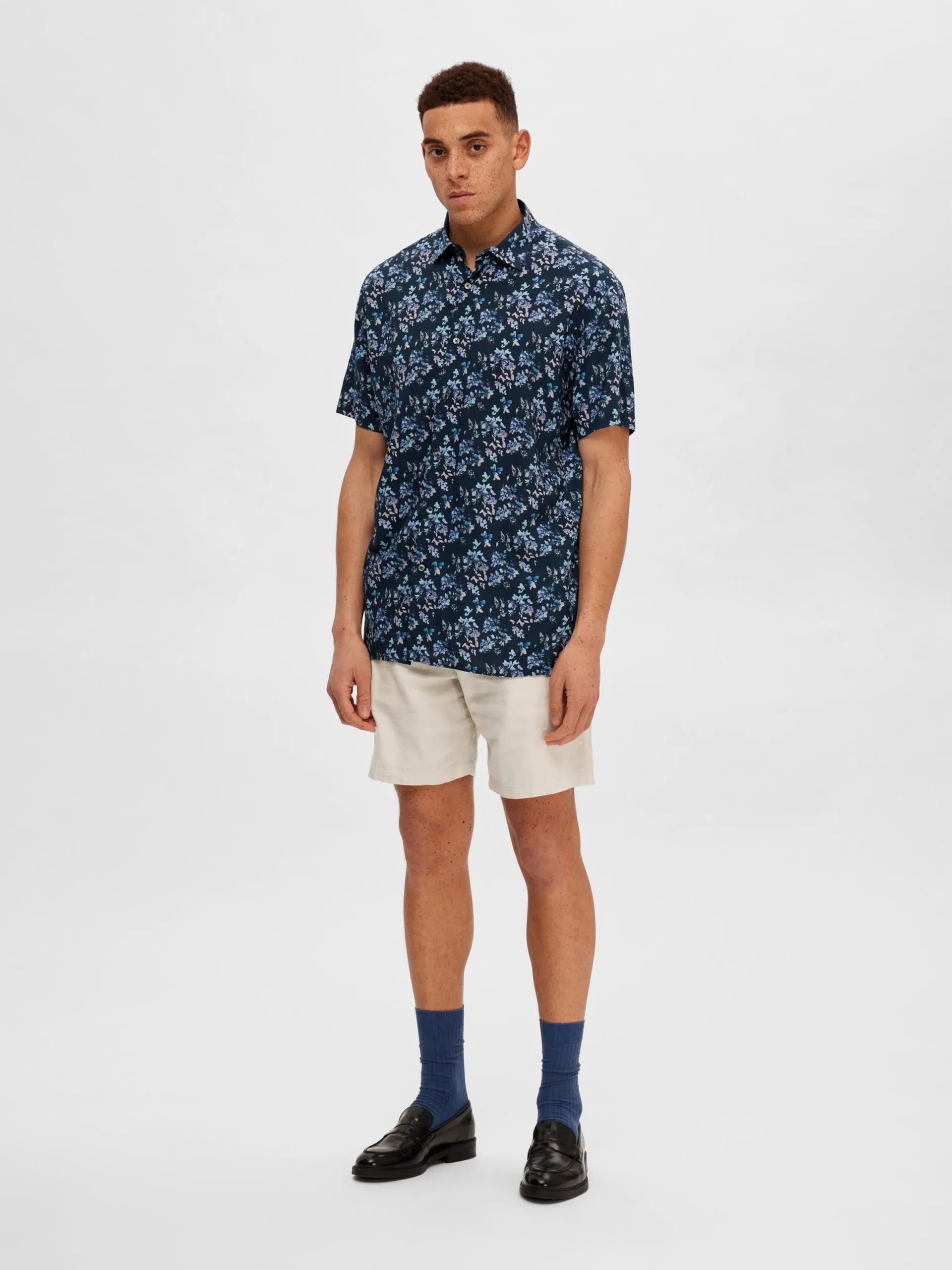 Selected Homme Casual Overhemden Regular Fit Overhemd ALFRED Heren Blauw / Nachtblauw / Lichtblauw 6 Selected Homme Casual Overhemden Regular Fit Overhemd ALFRED Heren Blauw / Nachtblauw / Lichtblauw - Afbeelding 4