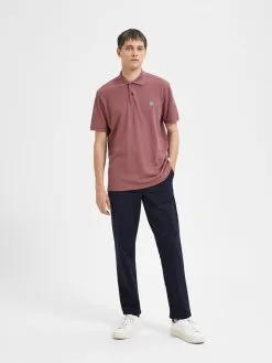 Selected Homme Polos Shirt Dante Heren Donkerroze -Selected Homme Groot Warenhuis e74d706d62edc4323a52c6c1a34783ac