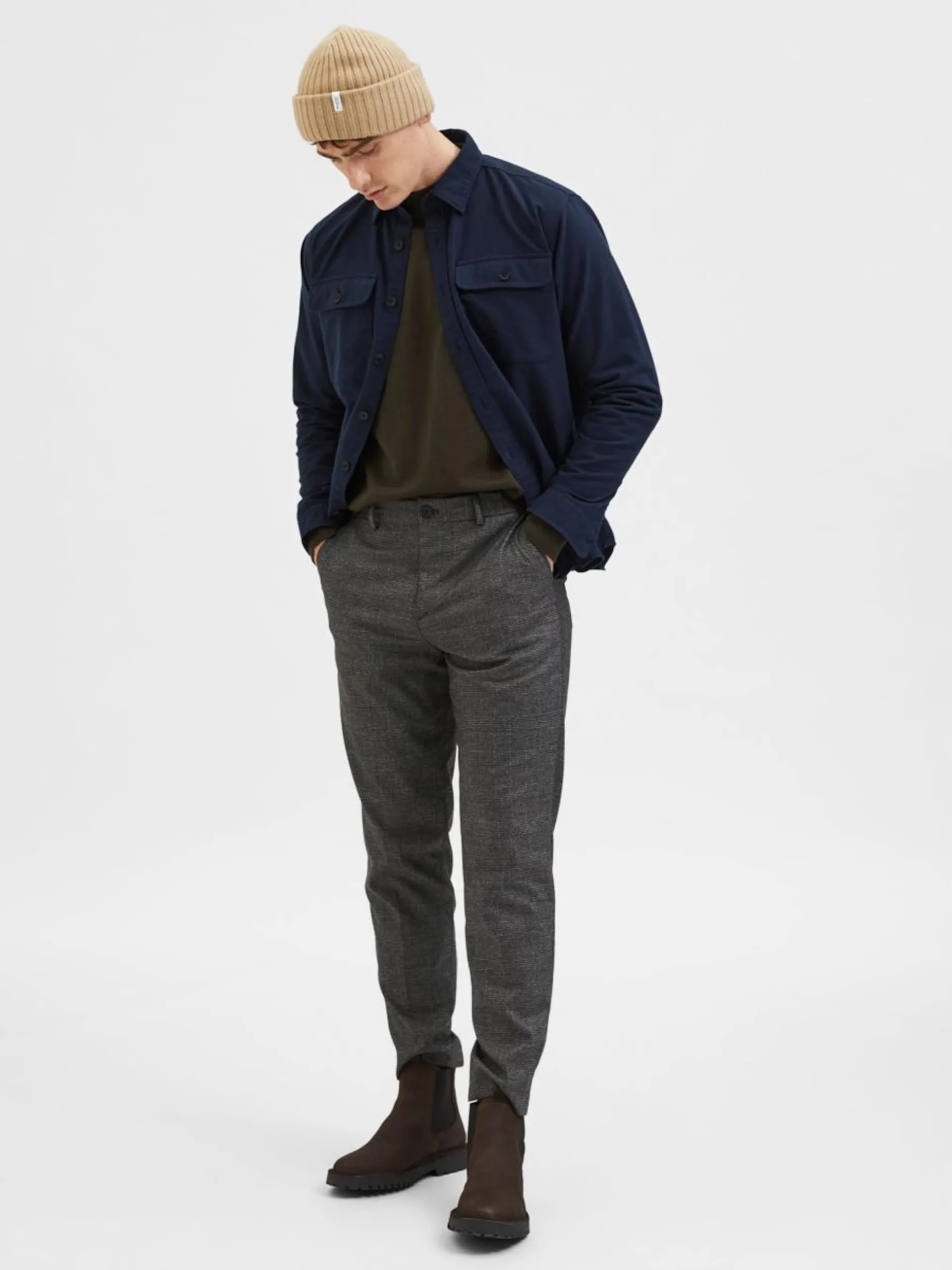 Selected Homme Pantalons Regular Broek Heren Grijs 7 Selected Homme Pantalons Regular Broek Heren Grijs - Afbeelding 5