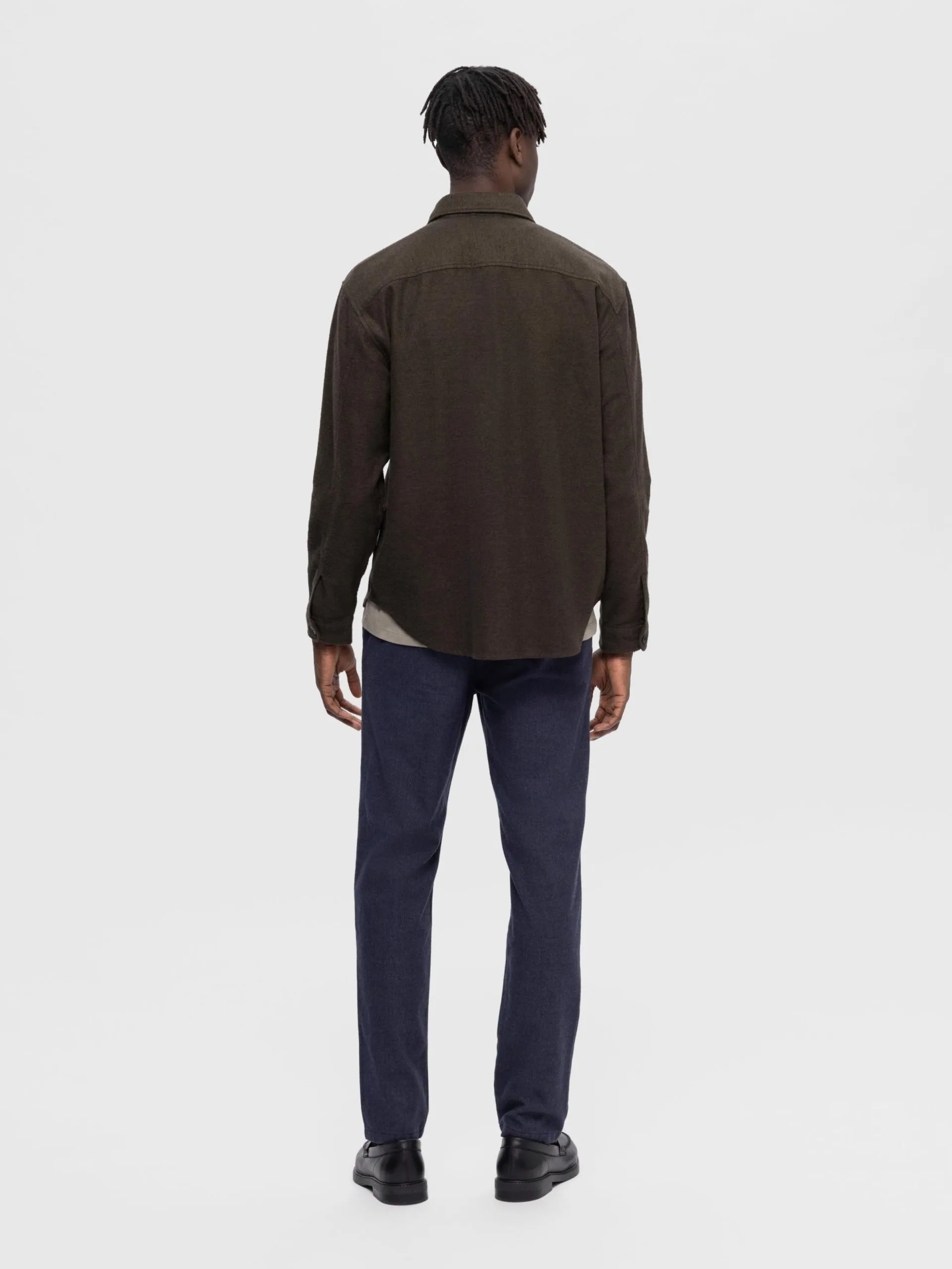 Selected Homme Casual Overhemden Comfort Fit Overhemd Mason Heren Donkergroen 5 Selected Homme Casual Overhemden Comfort Fit Overhemd Mason Heren Donkergroen - Afbeelding 3