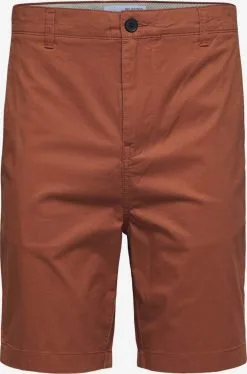 Selected Homme Chino Shorts Regular Chino Heren Oker