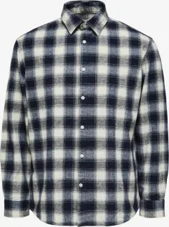 Selected Homme Geruite Overhemden Regular Fit Overhemd Baldo Heren Navy