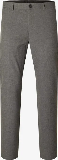 Selected Homme Chinos Slimfit Chino Robert Heren Grijs Gemêleerd