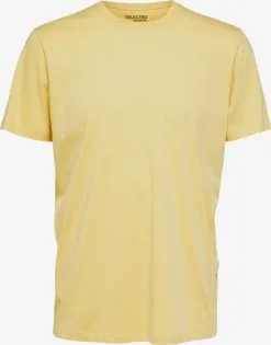 Selected Homme T-shirts Shirt ASPEN Heren Citroen