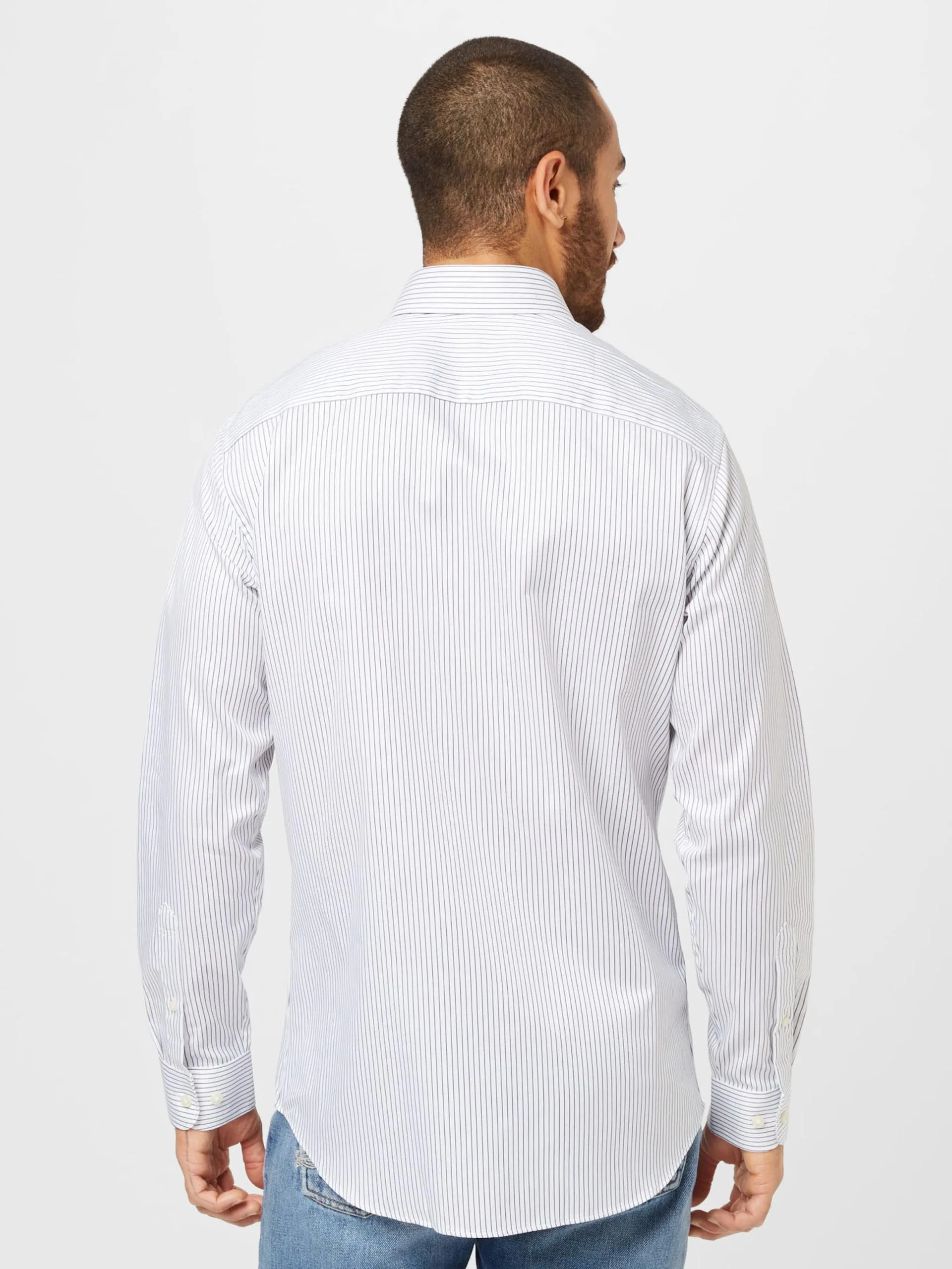 Selected Homme Casual Overhemden Slim Fit Overhemd ETHAN Heren Wit 6 Selected Homme Casual Overhemden Slim Fit Overhemd ETHAN Heren Wit - Afbeelding 4