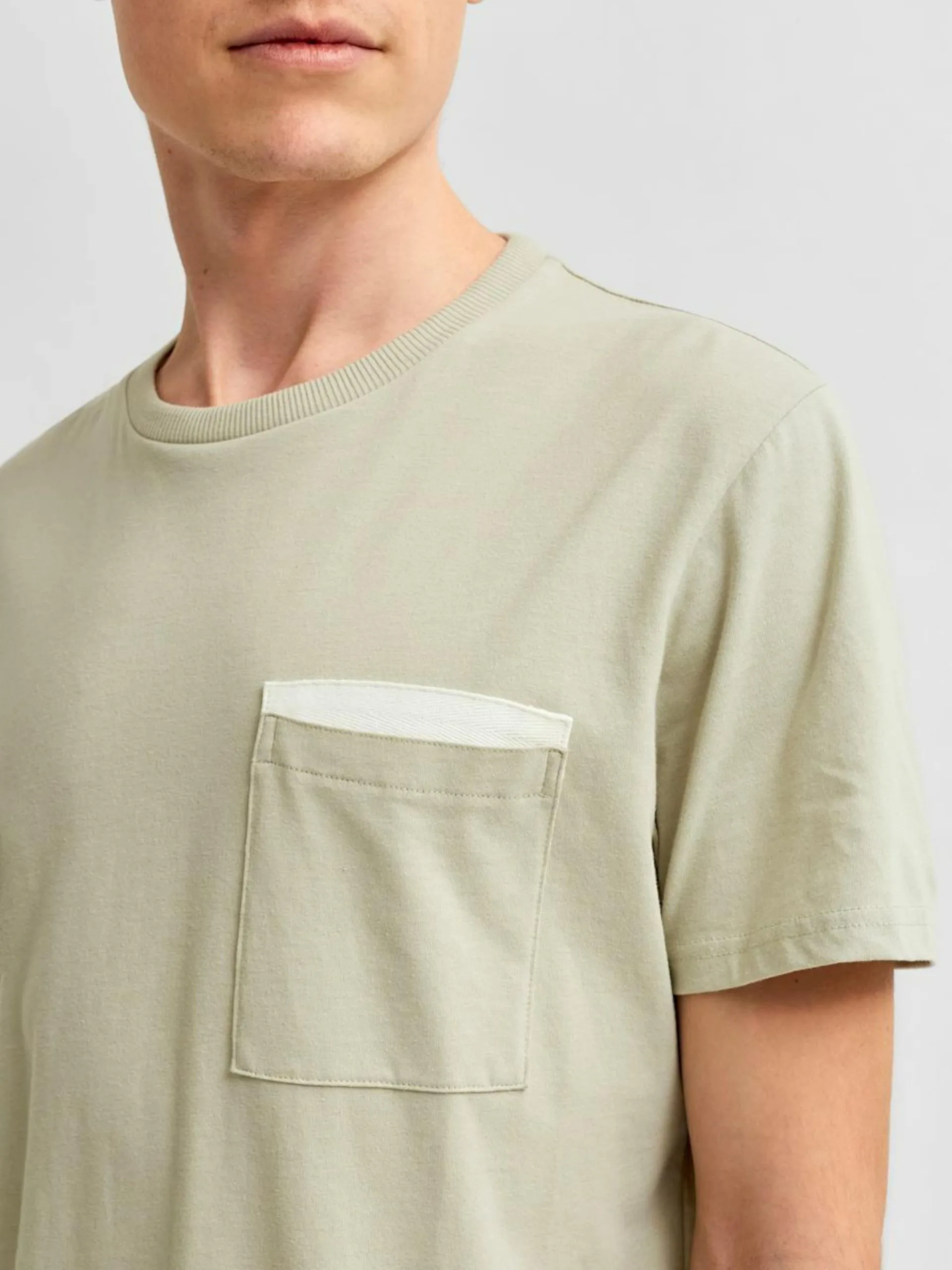 Selected Homme T-shirts Shirt Heren Lichtgroen 8 Selected Homme T-shirts Shirt Heren Lichtgroen - Afbeelding 6