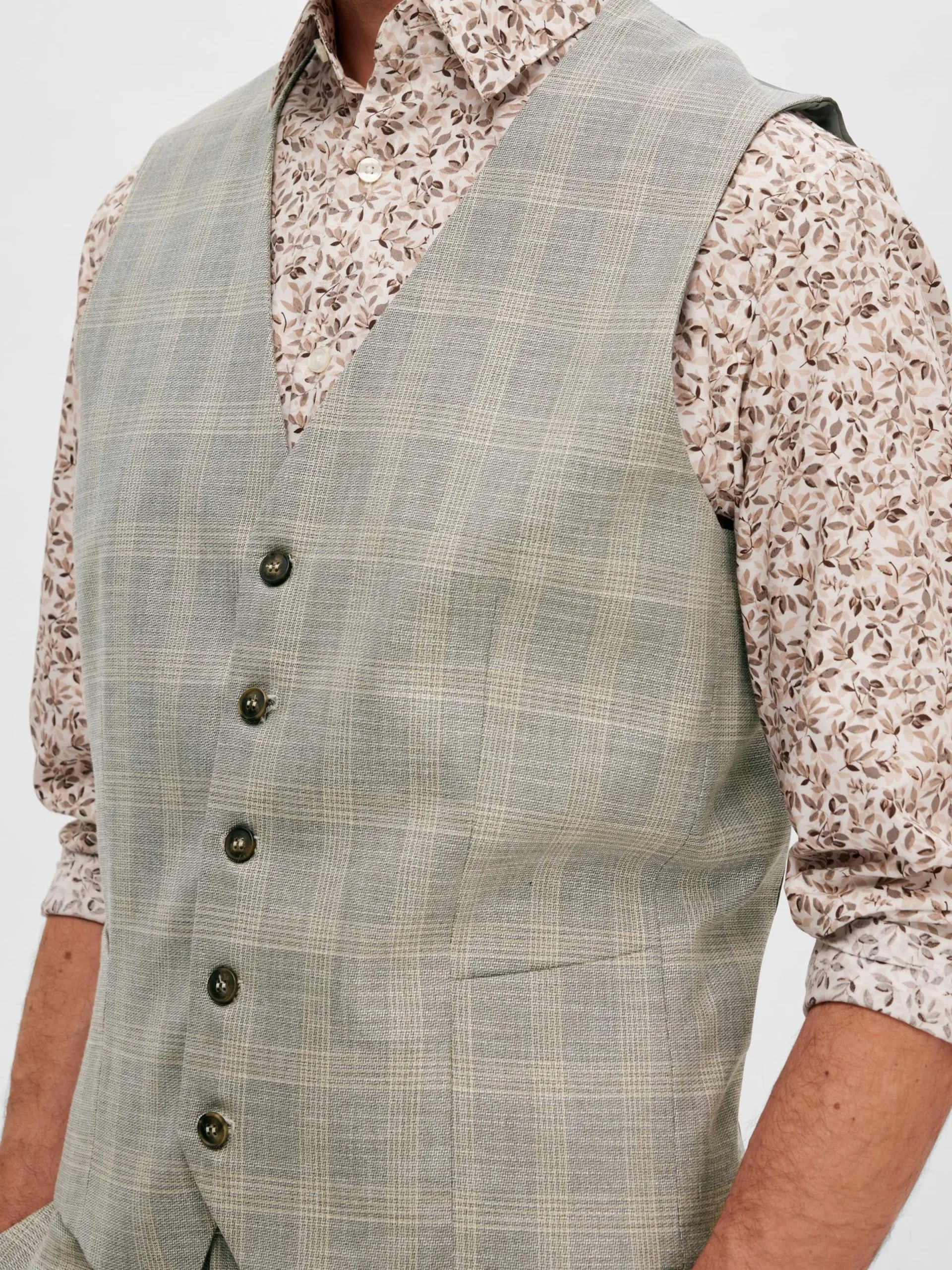 Selected Homme Gilets Gilet Heren Lichtgrijs 7 Selected Homme Gilets Gilet Heren Lichtgrijs - Afbeelding 5