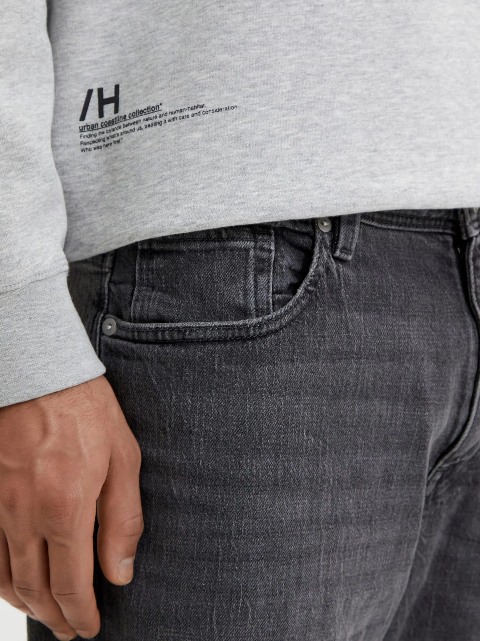 Selected Homme Denim Shorts Regular Jeans ALEX Heren Donkergrijs 8 Selected Homme Denim Shorts Regular Jeans ALEX Heren Donkergrijs - Afbeelding 6