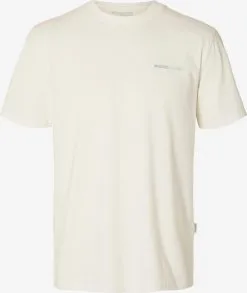 Selected Homme T-shirts Shirt Heren Wolwit