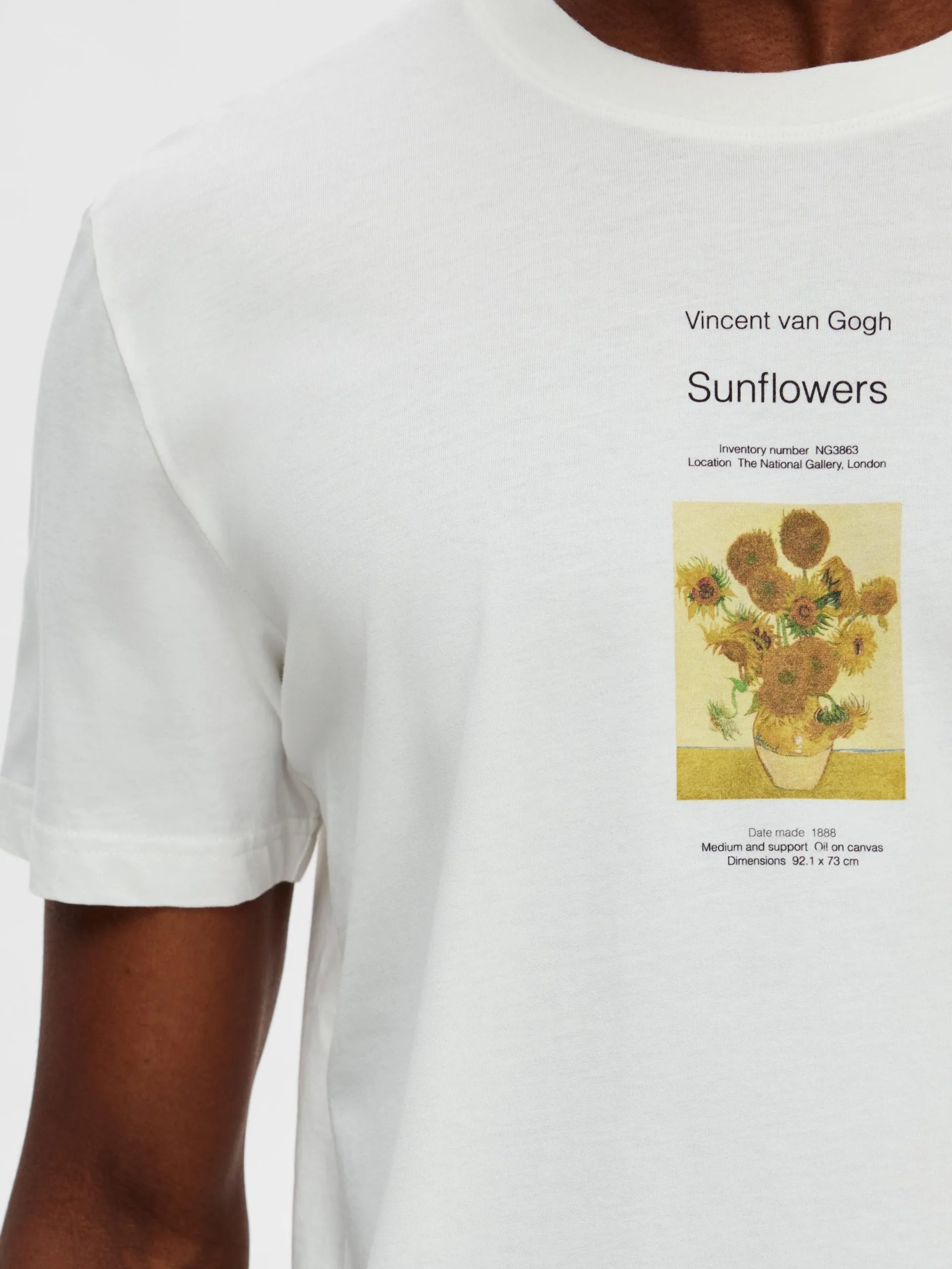 Selected Homme T-shirts Shirt Boren Heren Wit 8 Selected Homme T-shirts Shirt Boren Heren Wit - Afbeelding 6